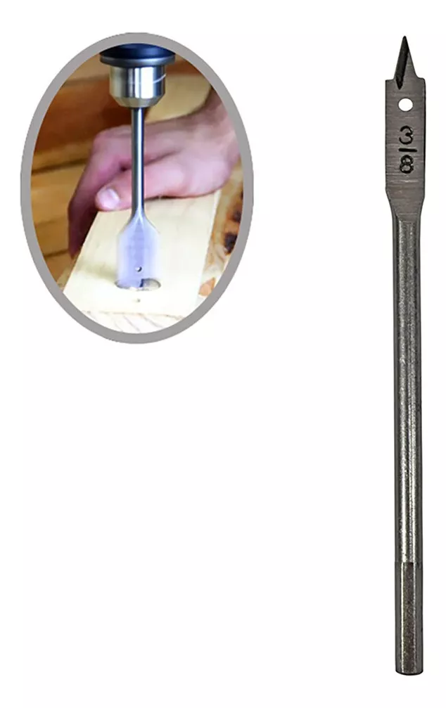 BROCA CHATA P/ MADEIRA 3/8" HESSEN