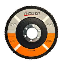 FLAP DISC 115 X 22 MM #60 OXIDO/ ALUMINIO/FIBRA HESSEN